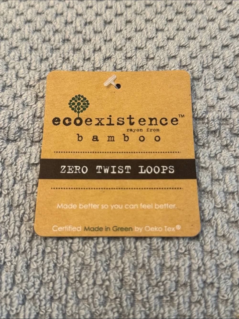 2pc ECOEXISTENCE Bamboo Zero Twist Loops Bath Towel Set - Pearl Gray